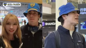 Colapinto llegó a China con algo de Boca